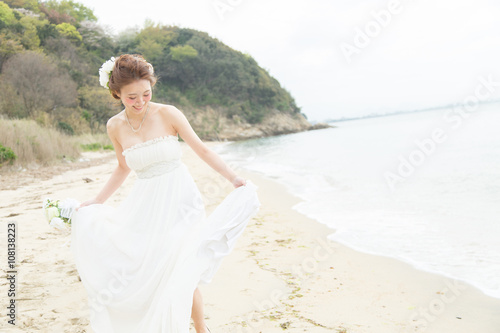 ビーチの花嫁