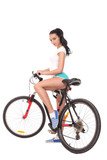 sexy girl with a bike