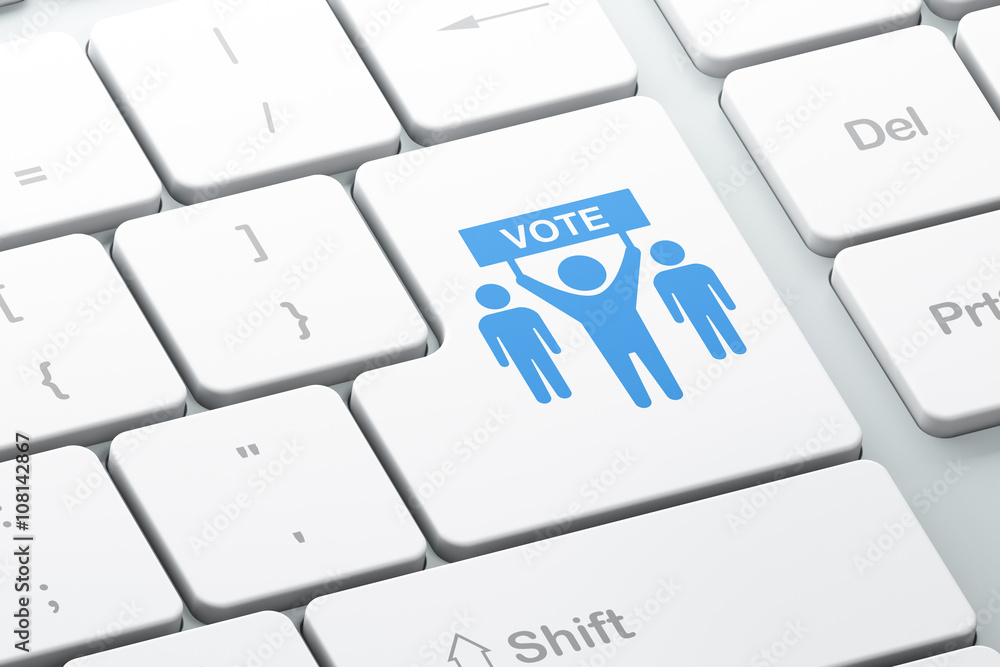 Political concept: Election Campaign on computer keyboard background Political concept: Election Campaign on computer keyboard background