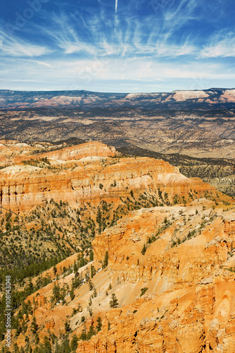 panorama of the Bryce Canyon National park