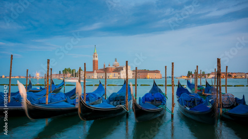 Blick nach San Giorgio Maggiore am Abend, Italien