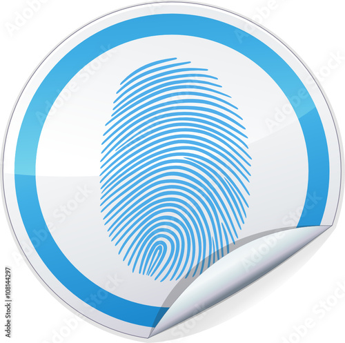 Sticker empreinte digitale