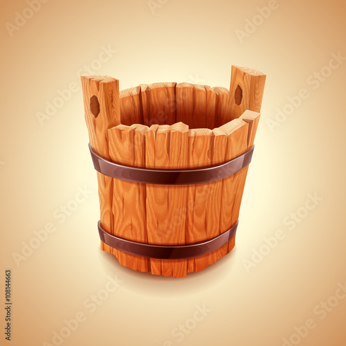 wood bucket
