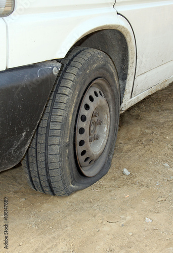 Punctured tires is a frequent defect