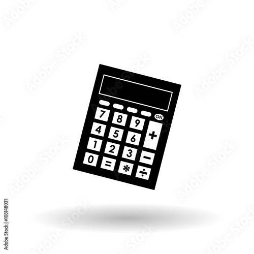 Vector illustration of Calculator, editable icon
