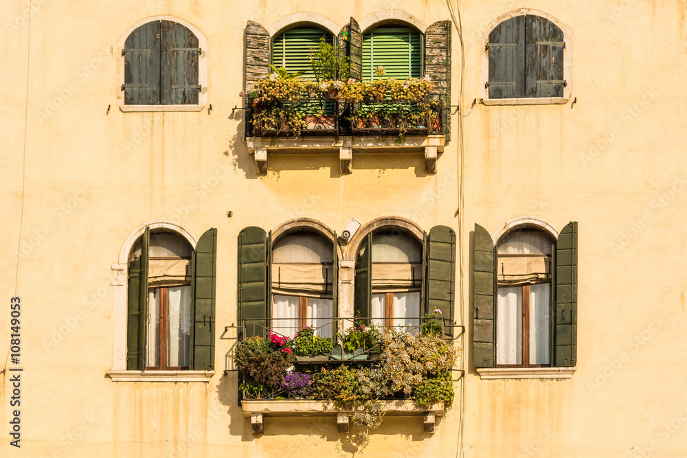 Fenster in Venedig, Italien