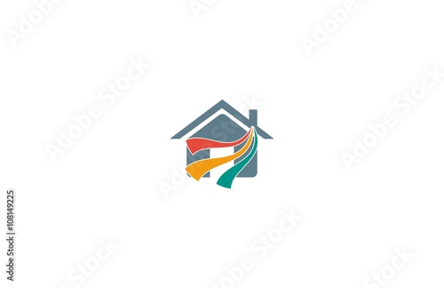 Free Download home line colorfull logo - GFXLoad