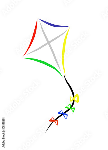 Illustration of a kite