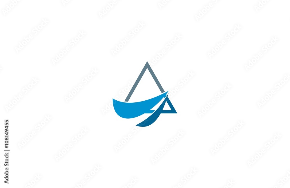 triangle line wave logo triangle line wave logo