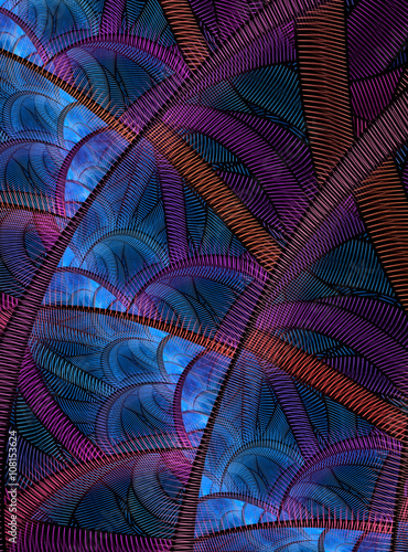 Abstract fractal illustration for creative design © idea_studio