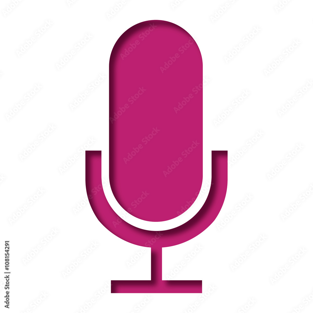 Logo microphone. Micro. Logo microphone. Micro.