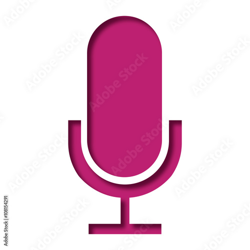 Logo microphone. Micro.