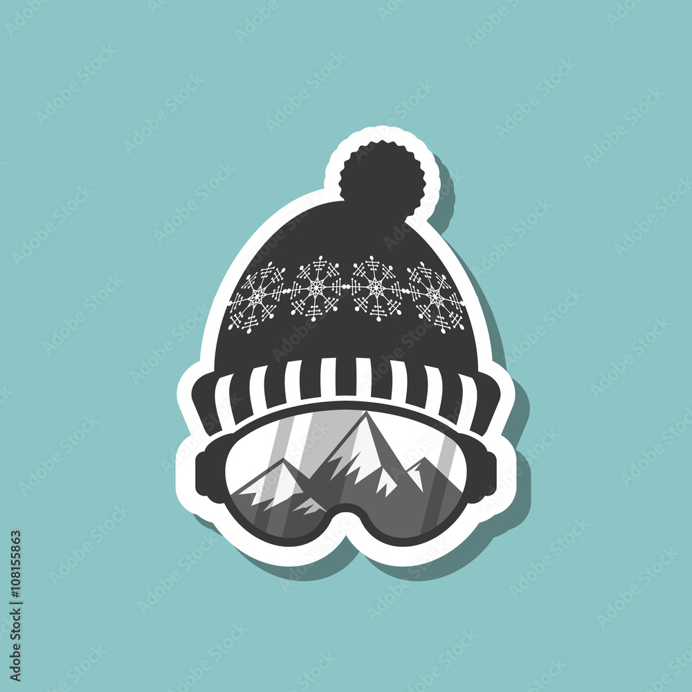 Obraz premium Winter sport design, vector illustration