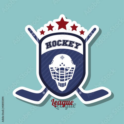 hockey sport design, vector illustration