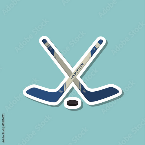 hockey sport design, vector illustration