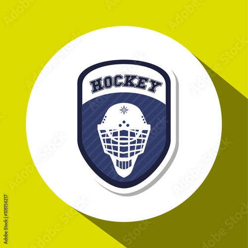 hockey sport design, vector illustration