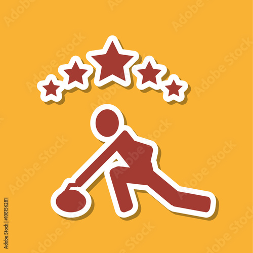 hockey sport design, vector illustration