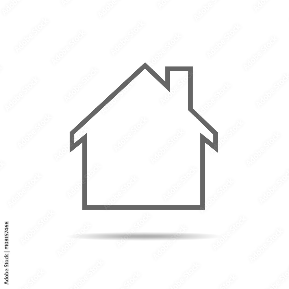 Fototapeta premium Home icon - vector illustration