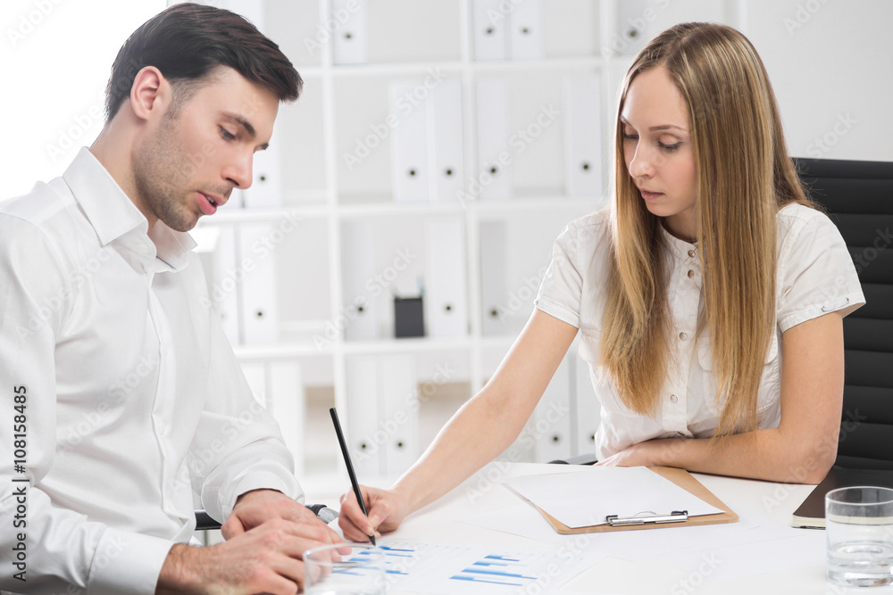 Fototapeta premium Businesspeople teamwork