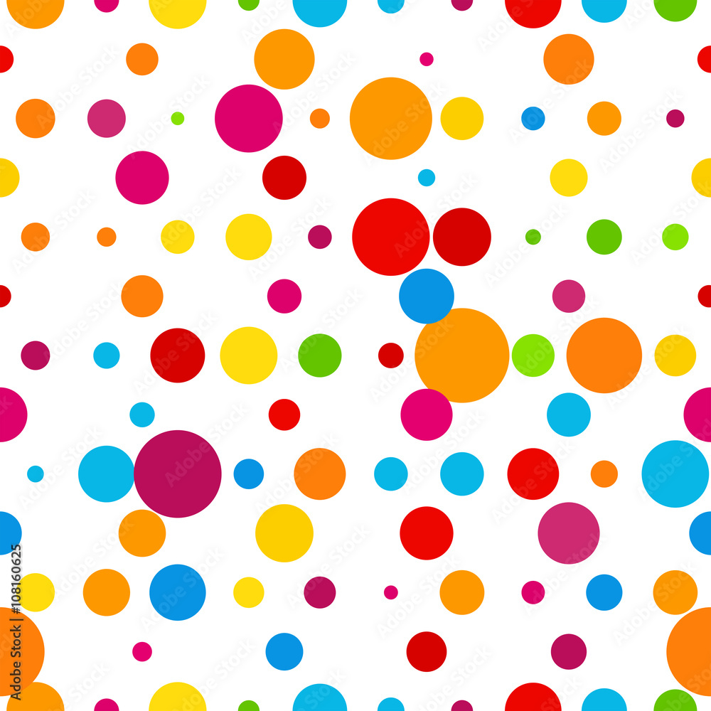 Abstract colorful round celebration background illustration template.
