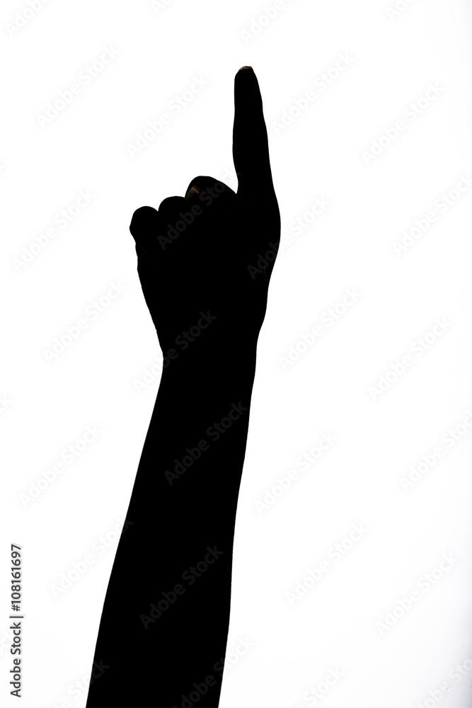 woman hands signal silhouette woman hands signal silhouette
