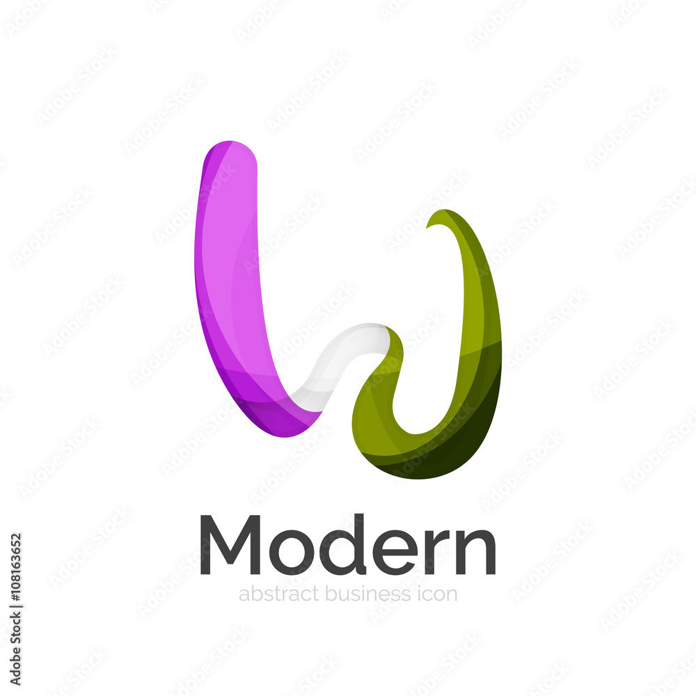 Obraz premium Vector ribbon logo