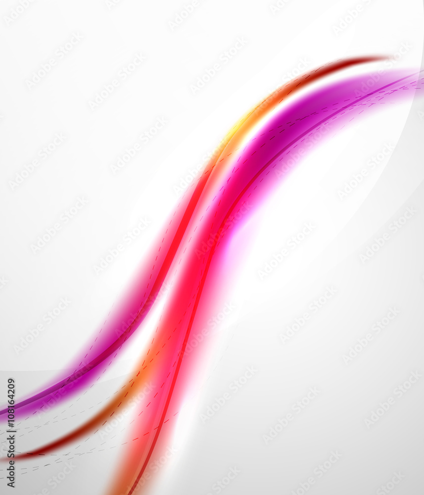 Bright color wave with blur and glowing effects Bright color wave with blur and glowing effects