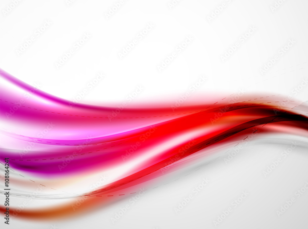 Fototapeta premium Jasna fala kolorów z efektami rozmycia i jarzenia