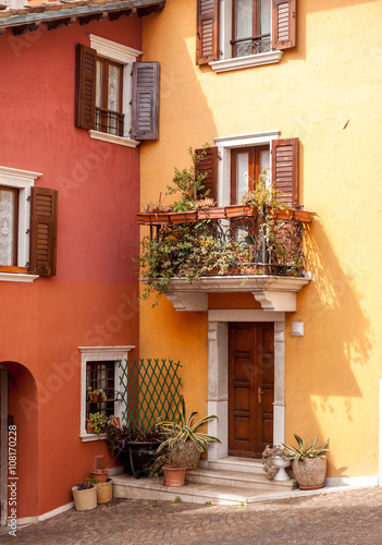 colourful houses in Italy