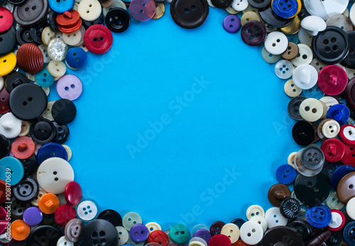 buttons on a blue background
