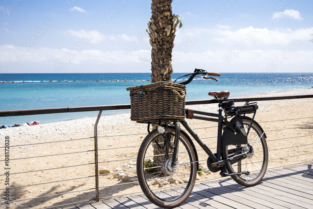 Fototapeta premium Bicicleta en la playa