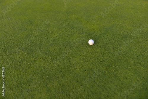 golf, ball and green grass