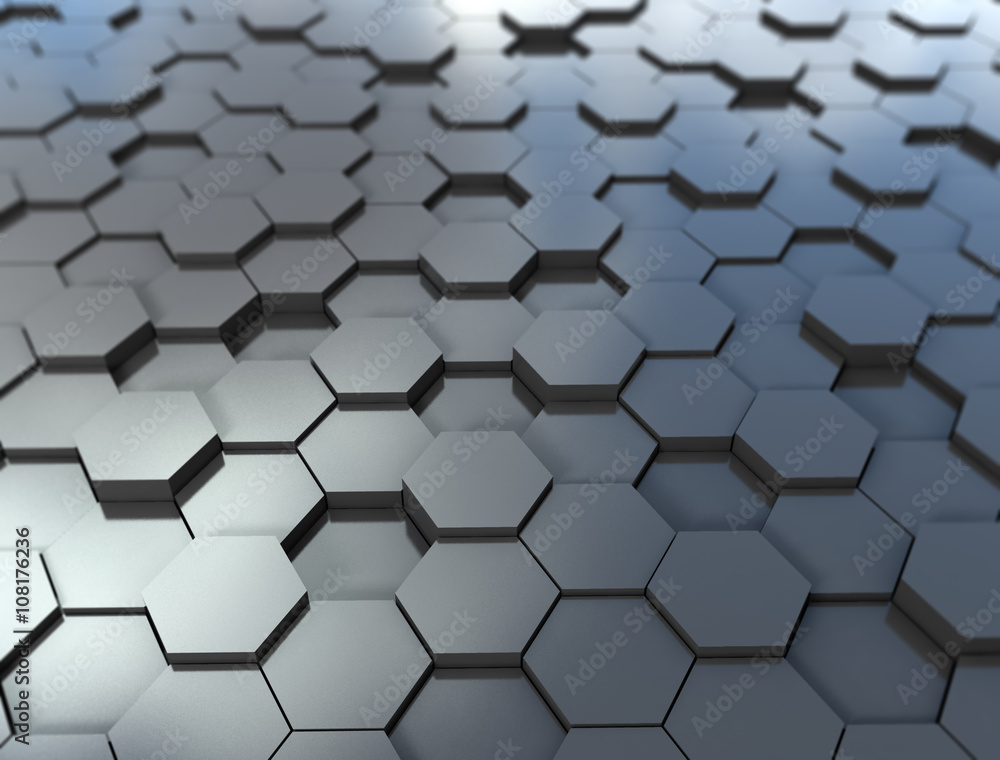 Hexagon pattern 3d background Hexagon pattern 3d background