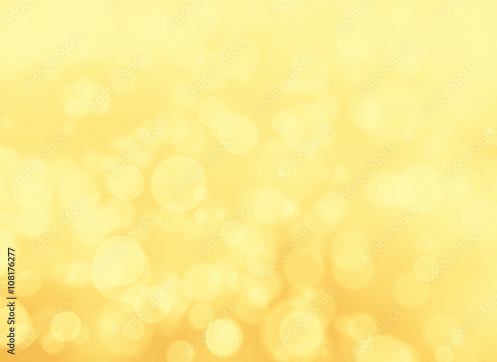 Abstract golden lights bokeh background - obrazy, fototapety, plakaty 