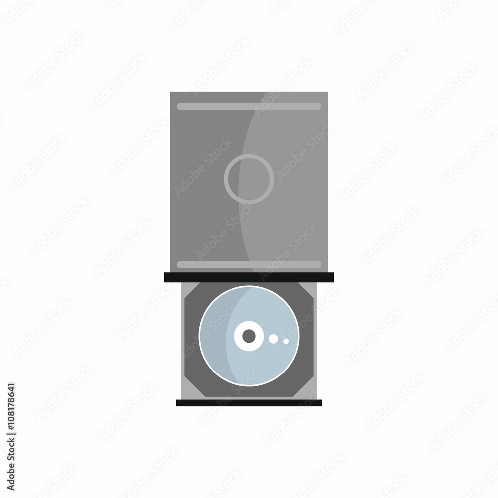 Flat hardware dvd-rom icon for repair service design Flat hardware dvd-rom icon for repair service design