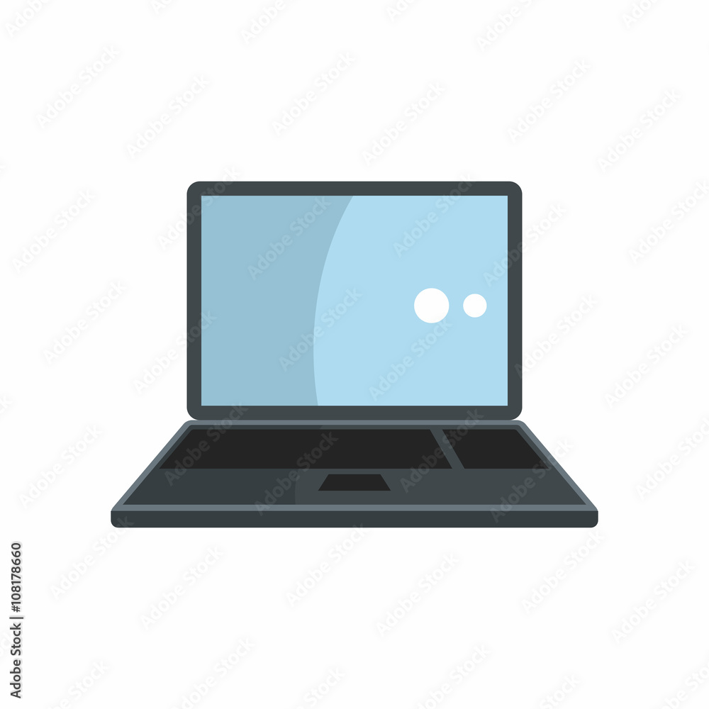 Flat notebook icon for repair service design Flat notebook icon for repair service design