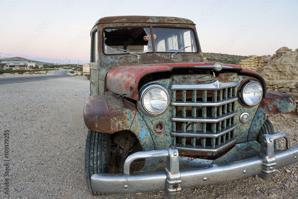 Terlingua mining Ghost Town and abandond cars Terlingua mining Ghost Town and abandond cars