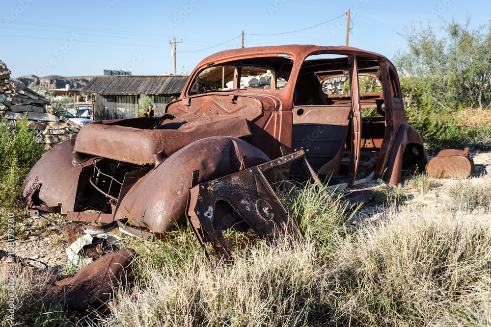 Terlingua mining Ghost Town and abandond cars Terlingua mining Ghost Town and abandond cars