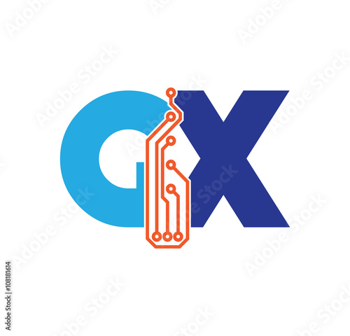 gx logotype simple tech