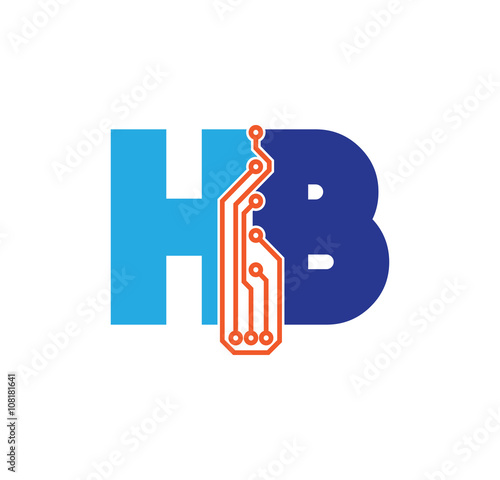 hb logotype simple tech