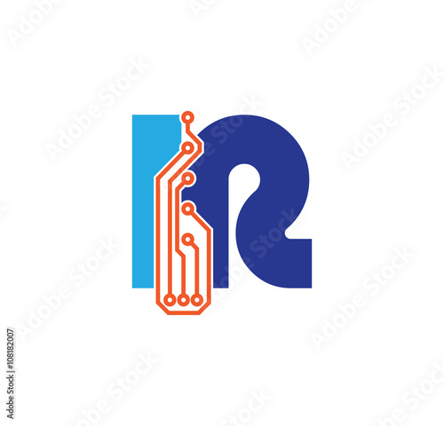 ir logotype simple tech