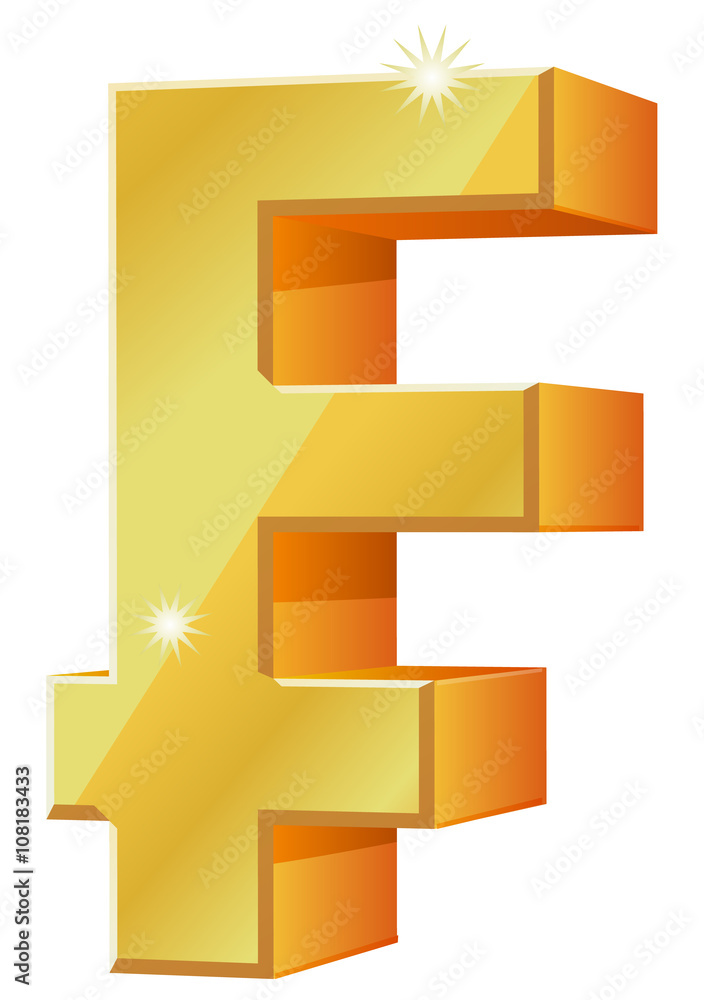 Switzerland Franc currency symbol vector image Switzerland Franc currency symbol vector image