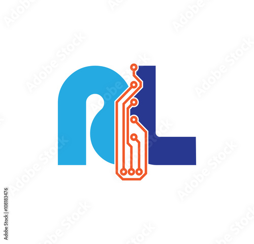 rl logotype simple tech