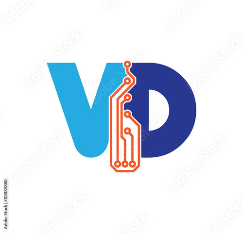 vd logotype simple tech