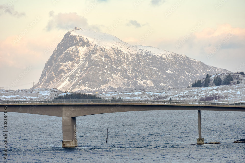 Gimsoystraumen Bridge, Lofoten Islands, Norway