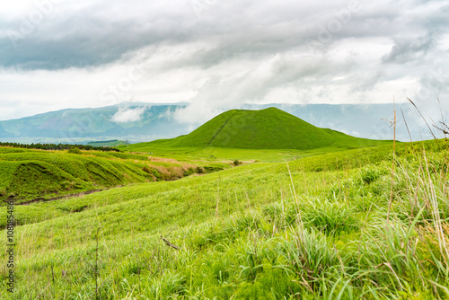 Komezuka volcanic cone in Mt. Aso Area photo