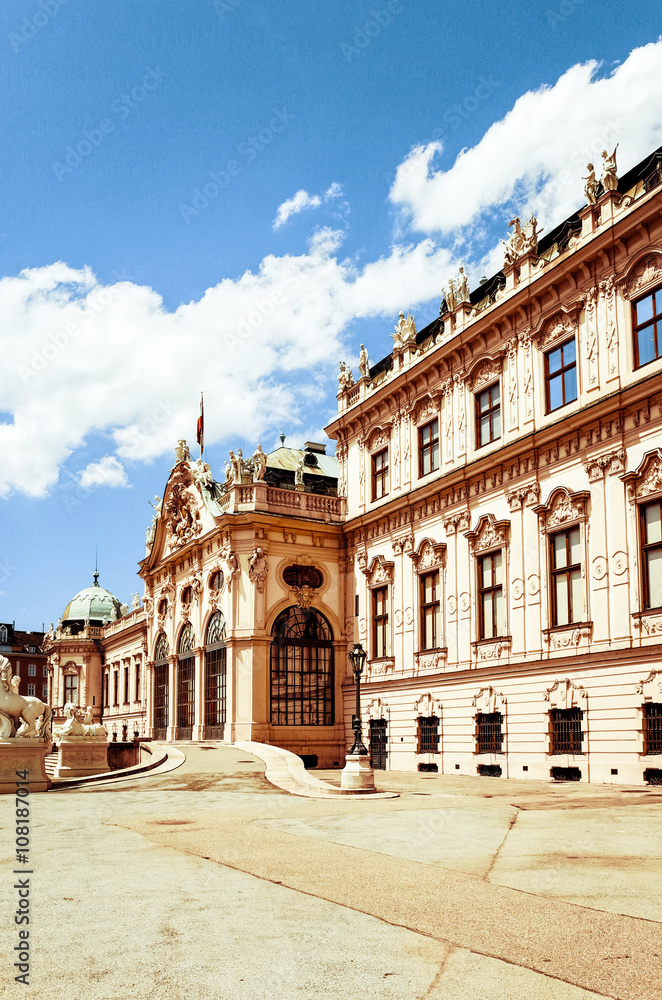 landmark Belvedere is a historic building complex in Vienna Aust