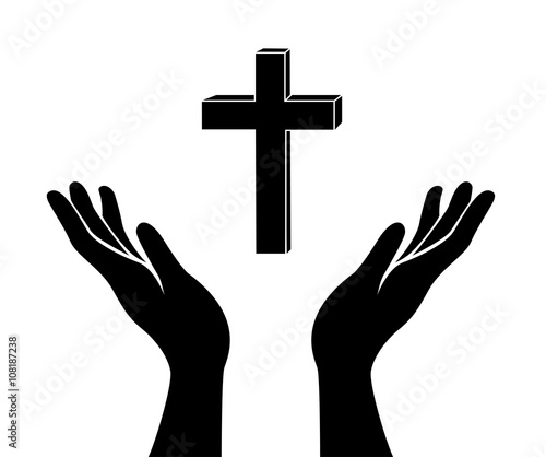 hands and cross sign