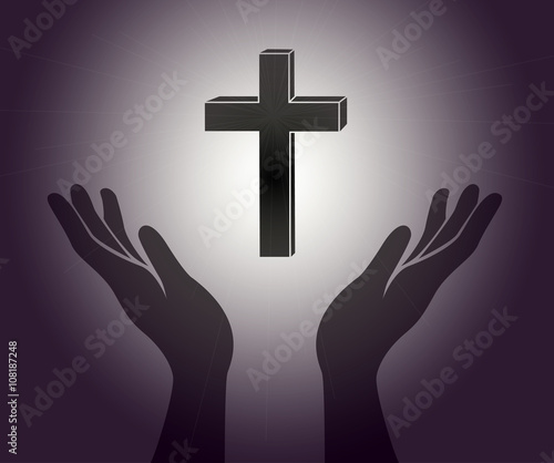 hands and cross sign