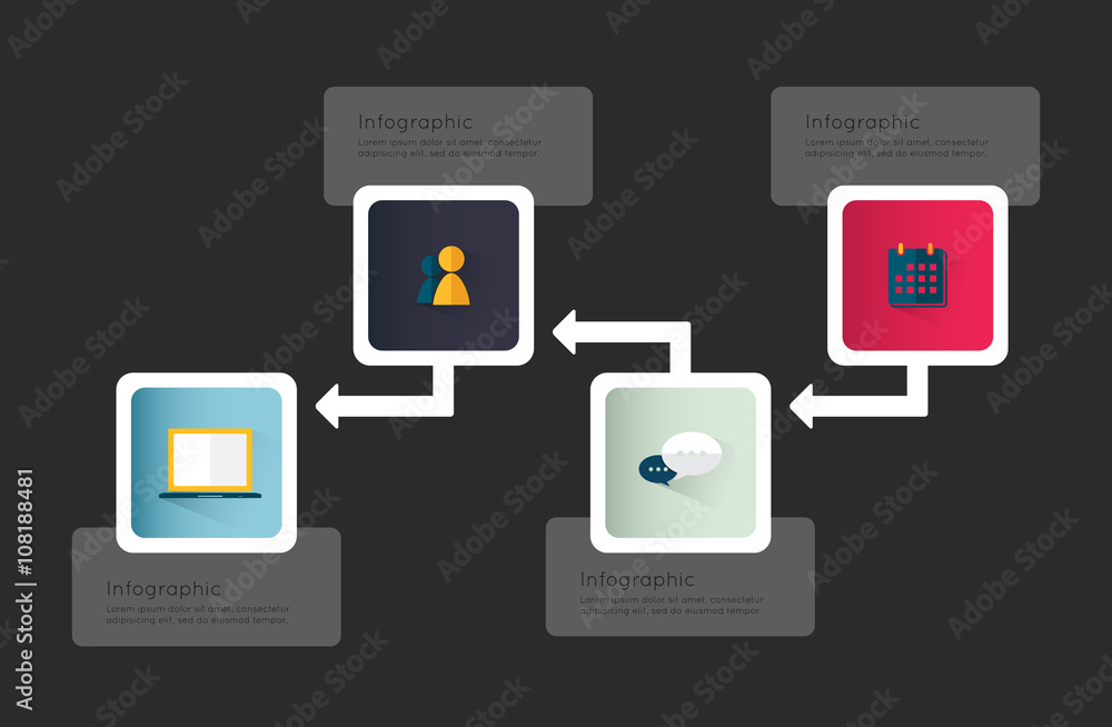 Modern infographic for business project Modern infographic for business project